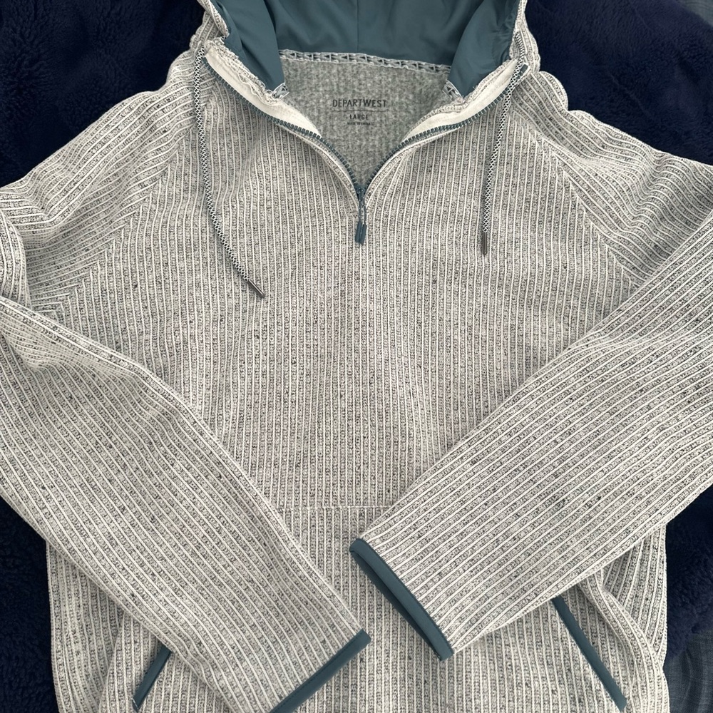 Men's light blue depart west hoodie